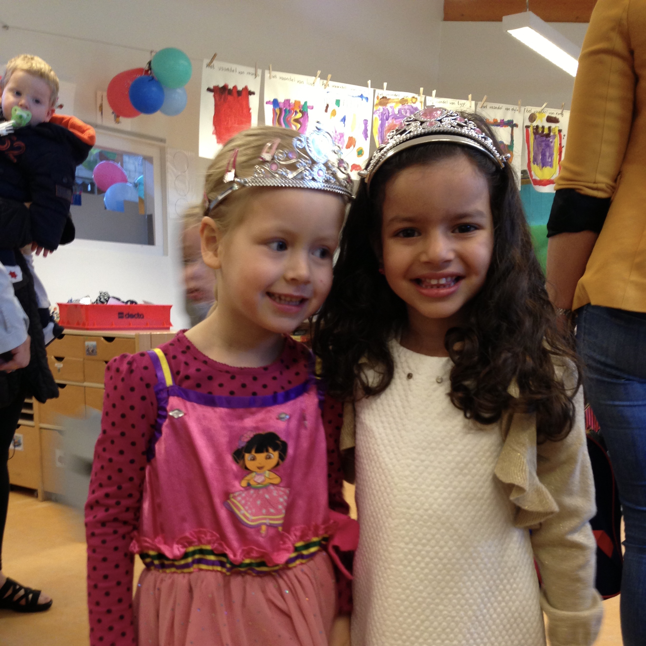 brugklas met vriendinnen groep