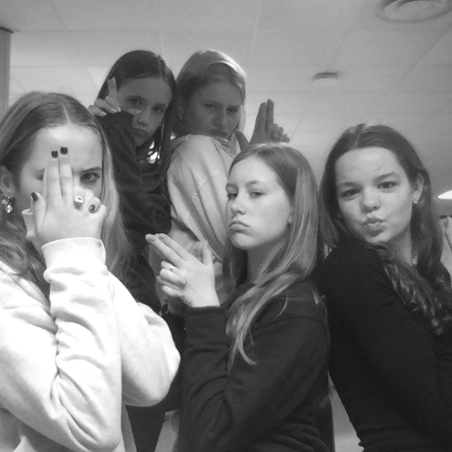 brugklas met vriendinnen groep
